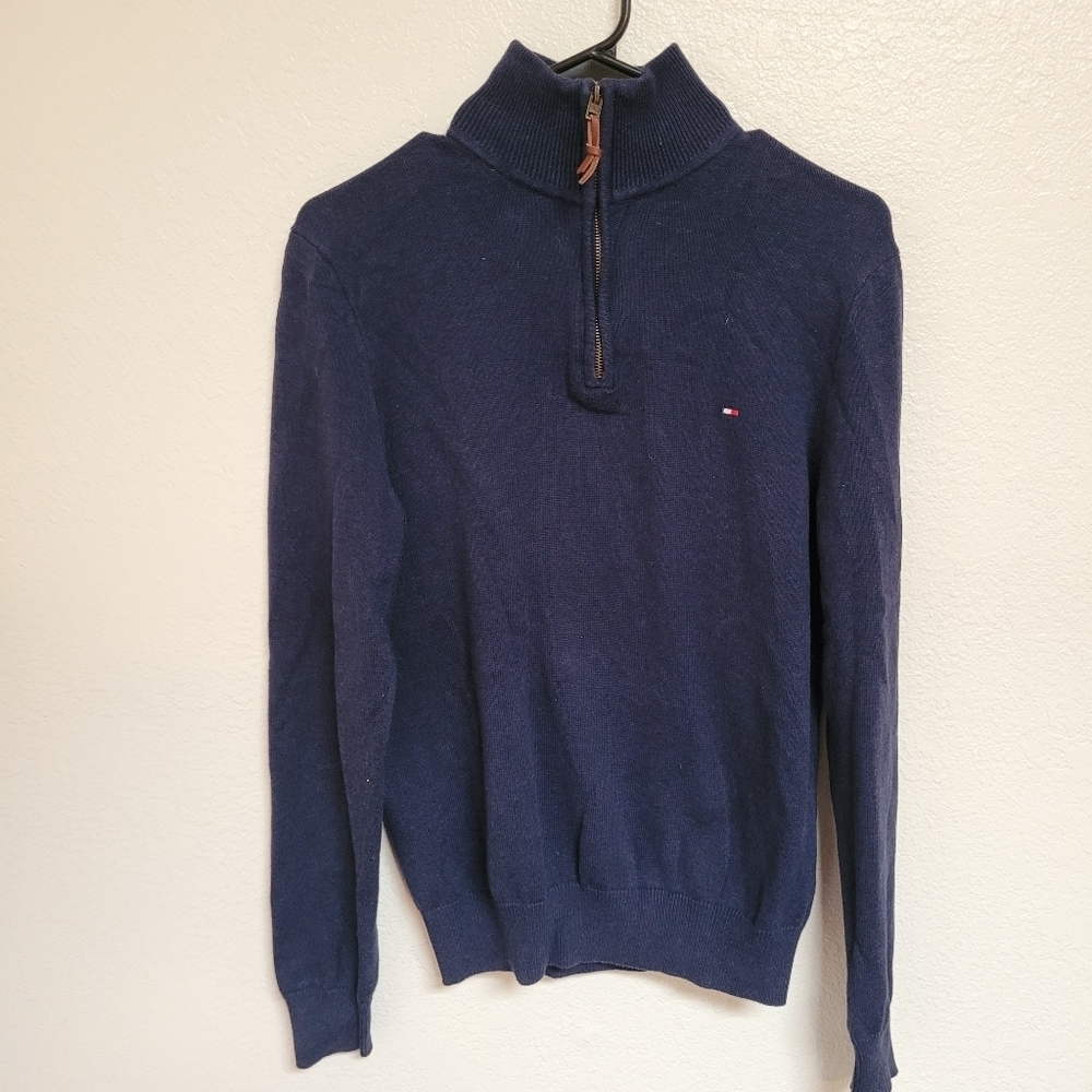 Tommy Hilfiger Navy 1/4 Zip Sweater